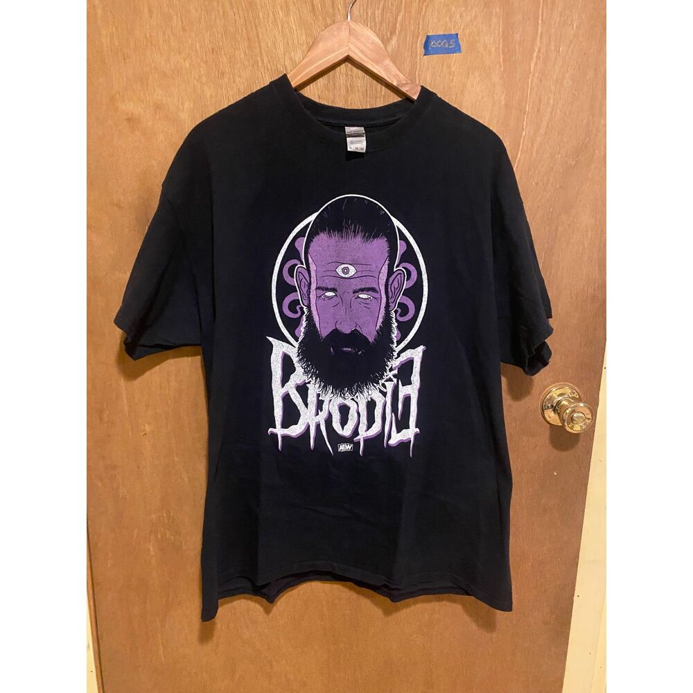 AEW Brodie Lee T Shirt Mens XL Black THE DARK ORDER WRESTLING